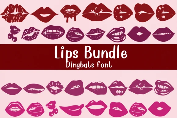 Lips Bundle by Nongyao — Dingbats Font