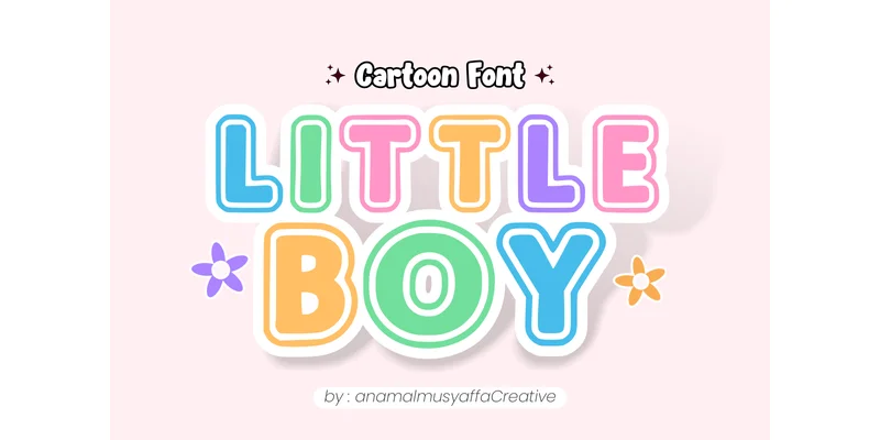 Little Boy Font by anamalmusyaffaCreative by anamalmusyaffaCreative β Display Font