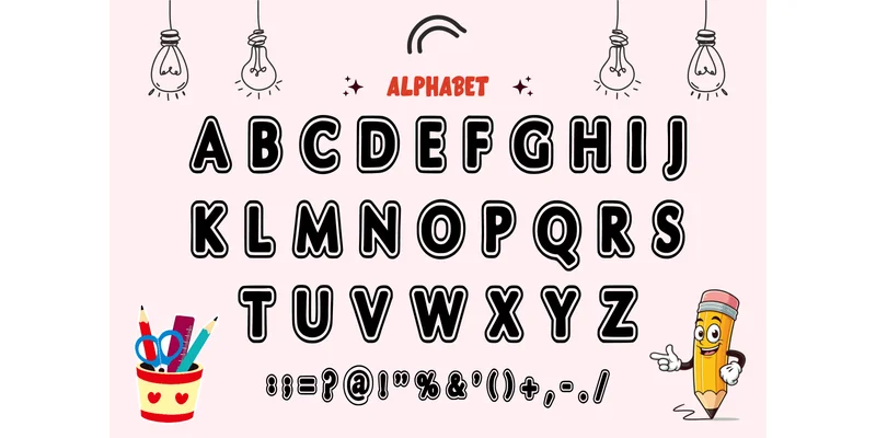 Little Boy Font by anamalmusyaffaCreative by anamalmusyaffaCreative — Display Font — thumbnail 4