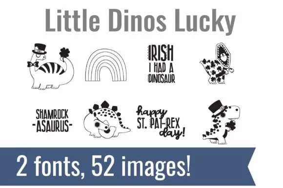 Little Dinos Dingbats by Illustration Ink — Dingbats Font