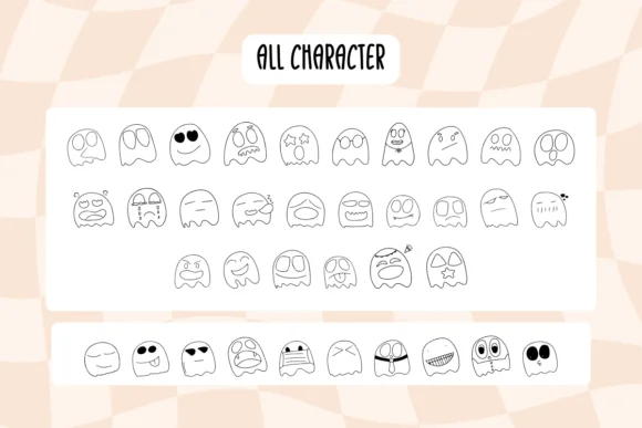 Little Ghosts by Khim08Studio — Dingbats Font — thumbnail 4