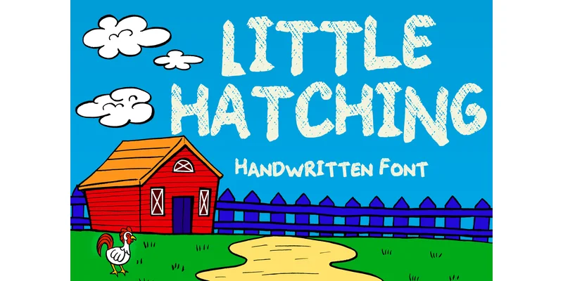 Little Hatching Font by MVMET — Display Font