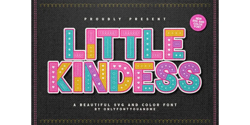 Little Kindess Font by onlyfontyouandme — Color Fonts Font