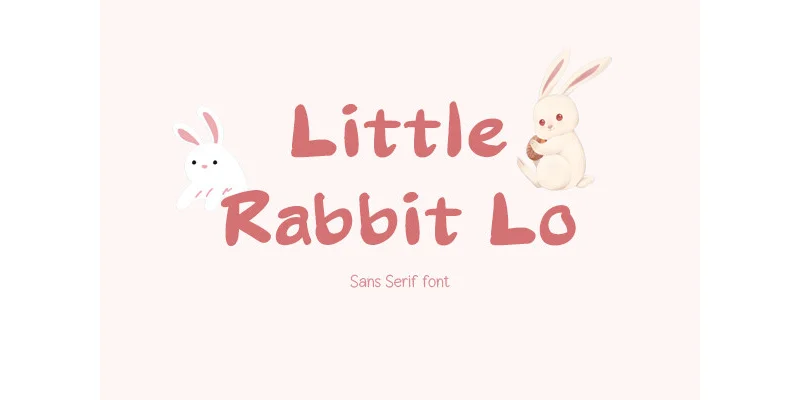 Little Rabbit Lo Font by TanoiCartoonist — Sans Serif Font