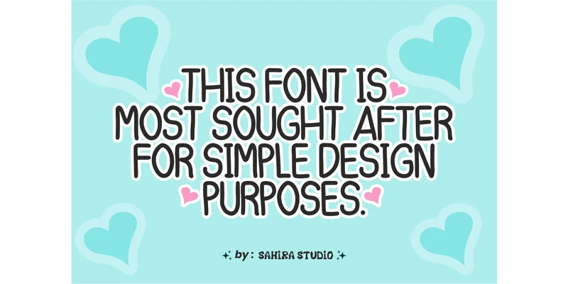 Little Sahira Font by Sahira Studio — Display Font — thumbnail 2