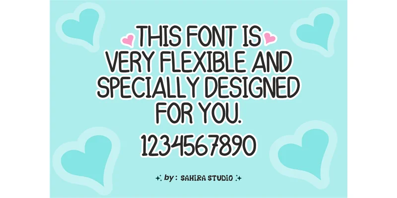 Little Sahira Font by Sahira Studio — Display Font — thumbnail 3