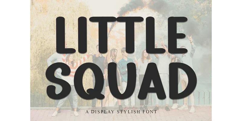 Little Squad Font by Inermedia STUDIO — Display Font