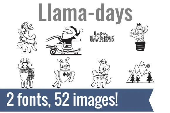 Llama-days Dingbats by Illustration Ink — Dingbats Font