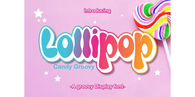 Lollipop Candy Groovy Font by Patlot Digital.Studio — Display Font