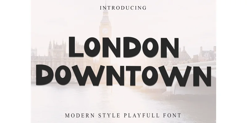 London Downtown Font by FreshTypeINK — Display Font