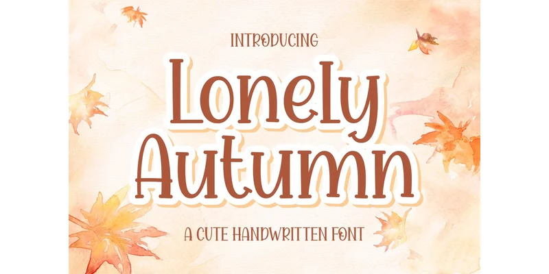 Lonely Autumn Font by Wakhamm (7NTypes) by Wakhamm (7NTypes) — Display Font