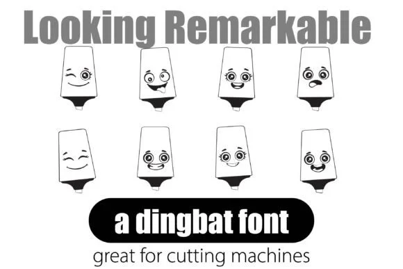 Looking Remarkable by Illustration Ink — Dingbats Font