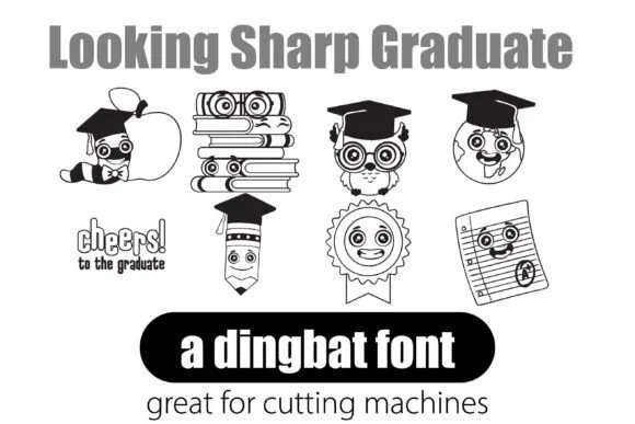 Looking Sharp Graduate by Illustration Ink — Dingbats Font