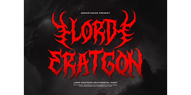 Lord Eratgon Font by Denustudios by Denustudios — Blackletter Font