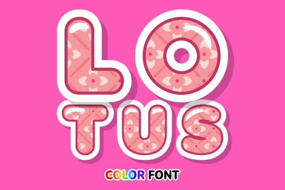 Lotus by JUSTTYPE — Color Fonts Font