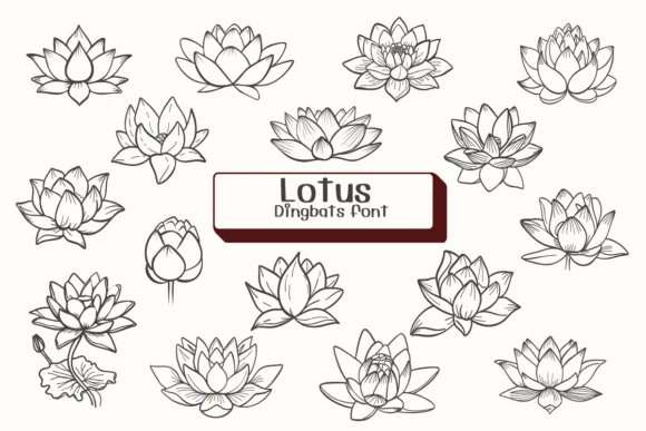 Lotus by Ketsarin — Dingbats Font