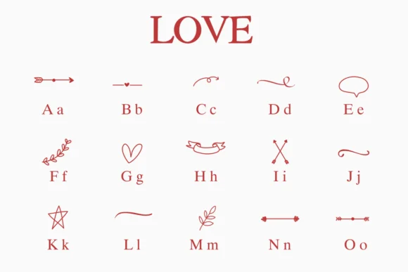 Love by Nongyao — Dingbats Font — thumbnail 2