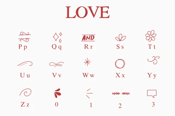 Love by Nongyao — Dingbats Font — thumbnail 3