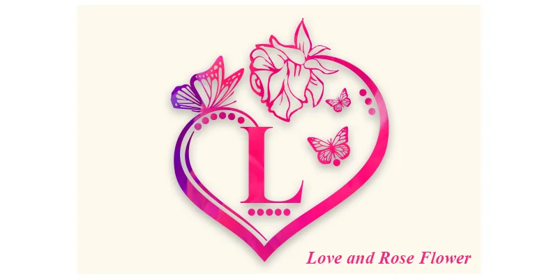 Love and Rose Flower Font by utopiabrand19 by utopiabrand19 — Decorative Font