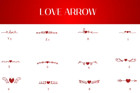 Love Arrow by Heartcraft Atelier — Dingbats Font — thumbnail 4