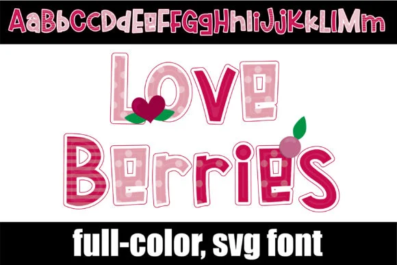 Love Berries by Illustration Ink — Color Fonts Font