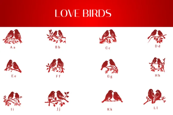 Love Birds by Heartcraft Atelier — Dingbats Font — thumbnail 2