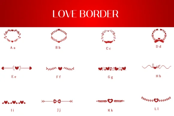 Love Border by Heartcraft Atelier — Dingbats Font — thumbnail 2