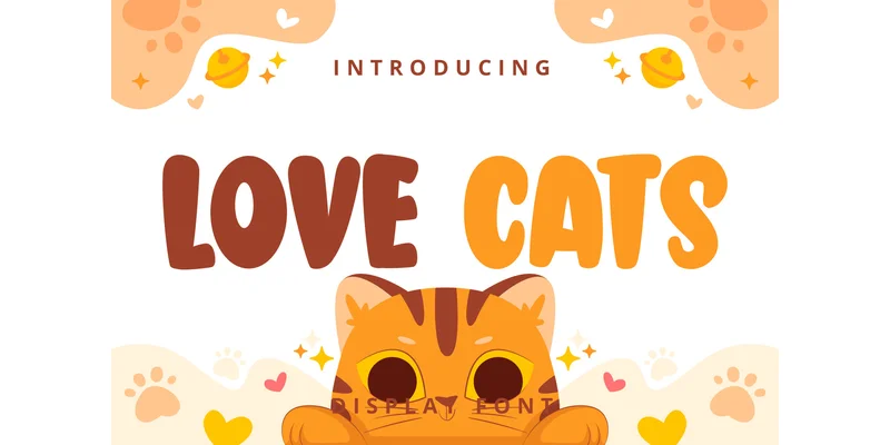 Love Cats Font by nicetrip7 — Display Font