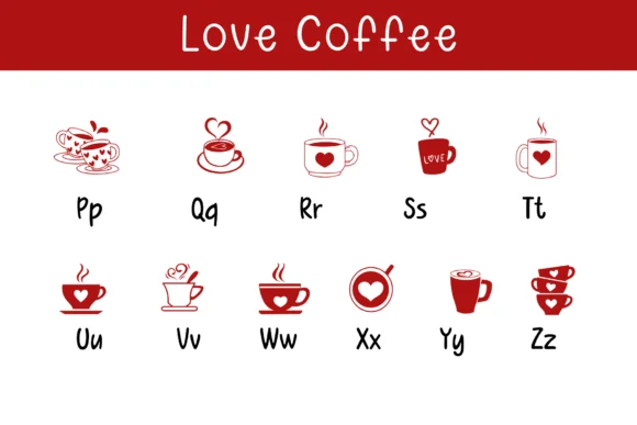 Love Coffee by Pui Art — Dingbats Font — thumbnail 3