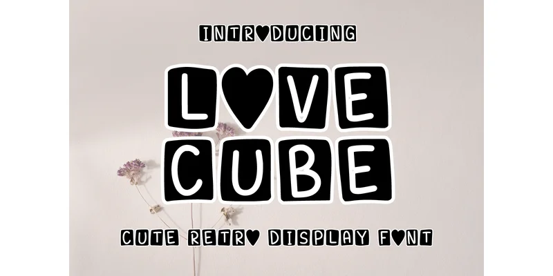 Love Cube Font by SiapGraph — Display Font