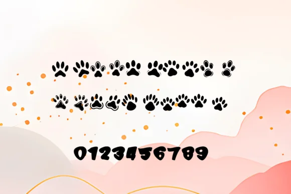 Love Dog Paws by MOMAT THIRTYONE — Dingbats Font — thumbnail 3