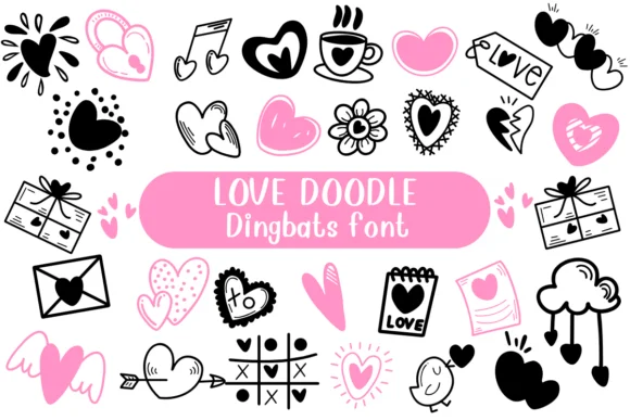 Love Doodle by Nongyao — Dingbats Font