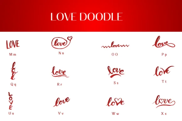 Love Doodle by Heartcraft Atelier — Dingbats Font — thumbnail 3
