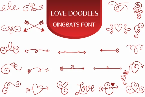 Love Doodles by Heartcraft Atelier — Dingbats Font