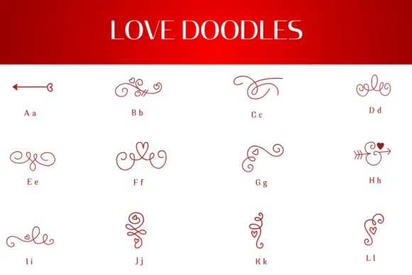 Love Doodles by Heartcraft Atelier — Dingbats Font — thumbnail 2
