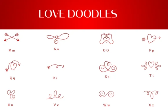 Love Doodles by Heartcraft Atelier — Dingbats Font — thumbnail 3