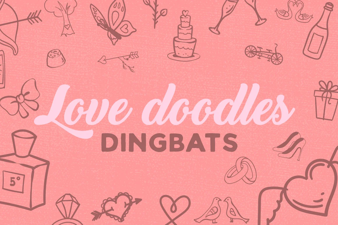 Love Doodles Dingbat by Creative Fabrica Fonts — Dingbats Font