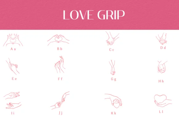 Love Grip by Heartcraft Atelier — Dingbats Font — thumbnail 2