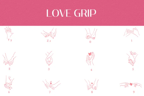 Love Grip by Heartcraft Atelier — Dingbats Font — thumbnail 4