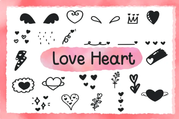 Love Heart by Foam-Design Store — Dingbats Font