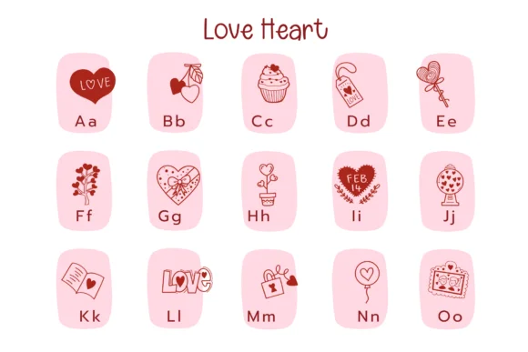 Love Heart by Pui Art — Dingbats Font — thumbnail 2