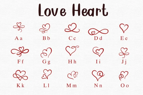 Love Heart by Nongyao — Dingbats Font — thumbnail 2