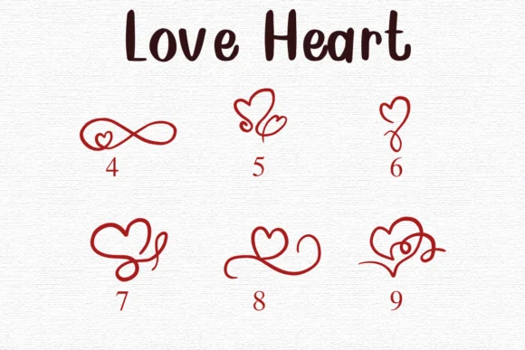 Love Heart by Nongyao — Dingbats Font — thumbnail 4