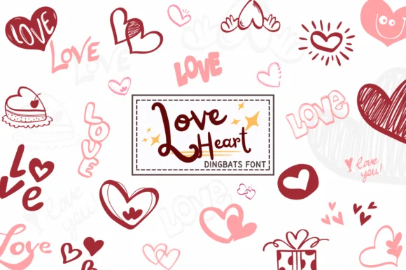 Love Heart by PraewDesigns — Dingbats Font