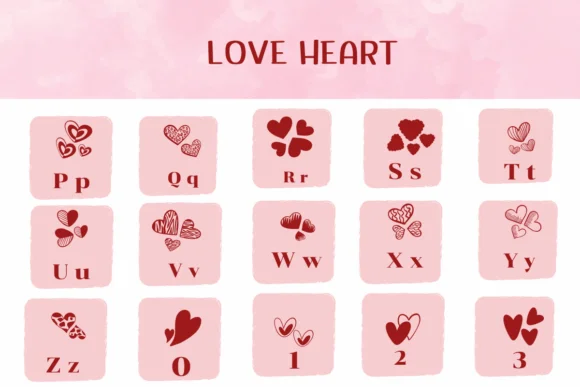 Love Heart by Ketsarin — Dingbats Font — thumbnail 3