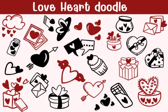 Love Heart Doodle by Sontaya — Dingbats Font