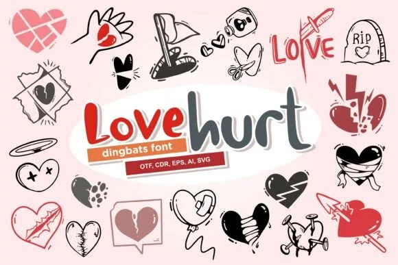 Love Hurt by onoborgol — Dingbats Font