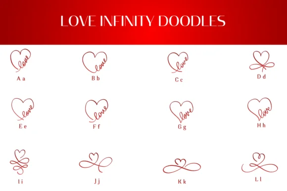 Love Infinity Doodles by Heartcraft Atelier — Dingbats Font — thumbnail 2