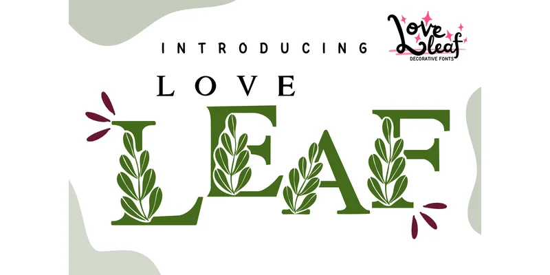 Love Leaf Font by PraewDesigns by PraewDesigns — Decorative Font