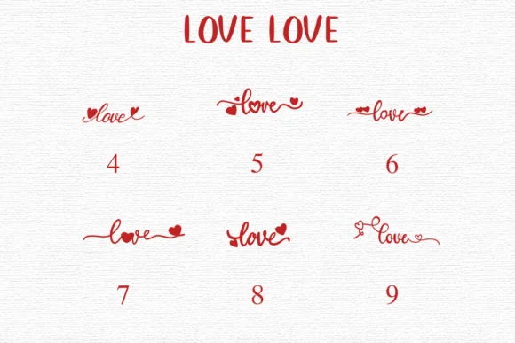 Love Love by Nongyao — Dingbats Font — thumbnail 3